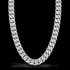 Collana a grumetta larga Zancan con finiture striate.