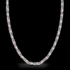 Collana da uomo Zancan a catena in argento e oro rosa.