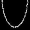 Collana solo maglia Zancan in argento e pietre nere.