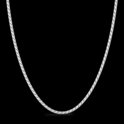 Collana solo maglia Zancan in argento.