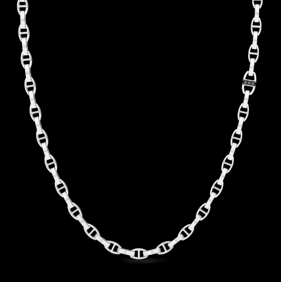 Collana solo maglia Zancan in argento.