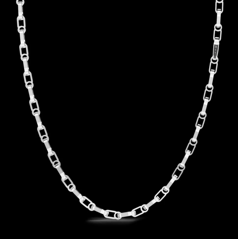 Collana solo maglia Zancan in argento.