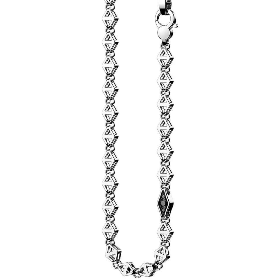 Collana solo maglia Zancan in argento.