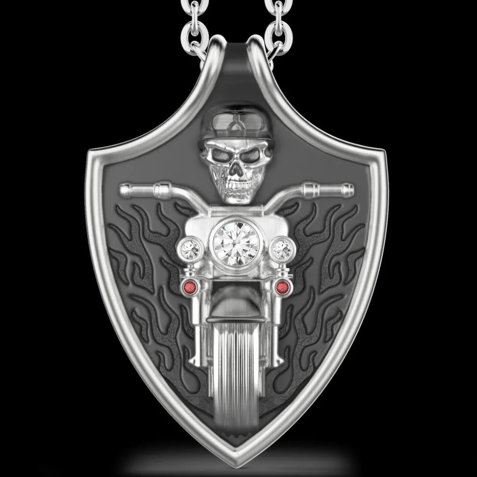 Collana Zancan biker in argento.