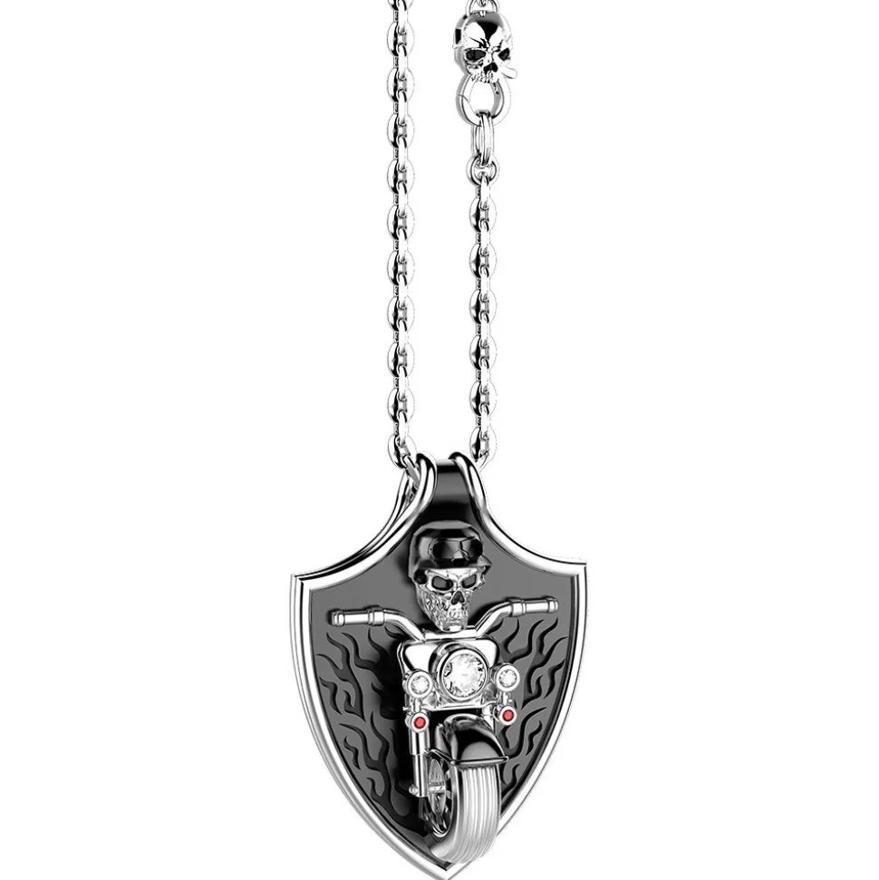 Collana Zancan biker in argento.