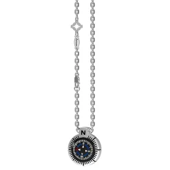 Collana Zancan con bussola in argento.