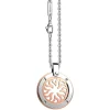 Collana Zancan in acciaio con sole .