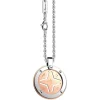 Collana Zancan in acciaio con rosa dei venti .