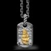 Collana Zancan in argento brunito con veliero.