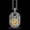 Collana Zancan in argento brunito con timone.