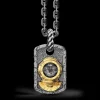 Collana Zancan in argento brunito con sommozzatore.