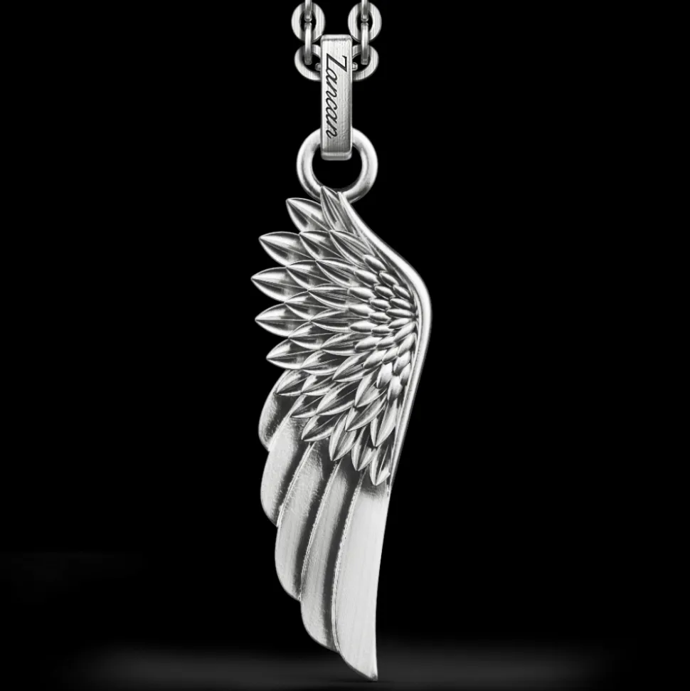 Collana Zancan in argento con pendente ad ala.