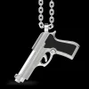 Collana Zancan in argento con pendente a pistola.