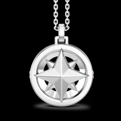 Collana Zancan in argento con pendete a rosa dei venti.