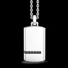 Collana Zancan in argento con pendete a targa.