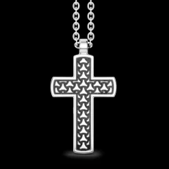 Collana Zancan in argento con pendente a croce.