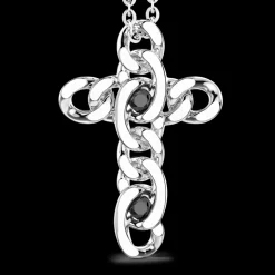 Collana Zancan in argento con pendente a croce.