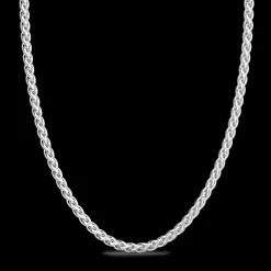 Collana Zancan in argento a maglia intrecciata.
