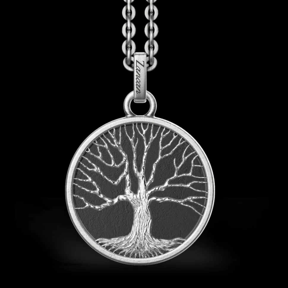 Collana Zancan in argento con pendente ad albero della vita.