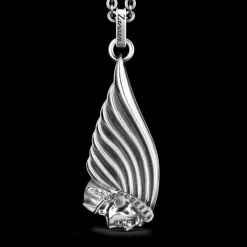 Collana Zancan in argento con pendente a nativo americano.