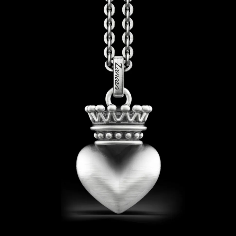 Collana Zancan in argento con cuore.