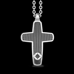 Collana Zancan in argento con pendente a croce.