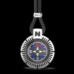Collana Zancan in argento con bussola.