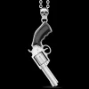 Collana Zancan in argento con pendente a pistola revolver.