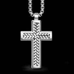 Collana Zancan in argento con pendente a croce.