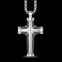 Collana Zancan in argento con pendente a croce.