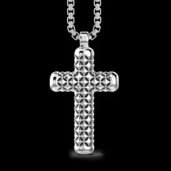 Collana Zancan in argento con pendente a croce.