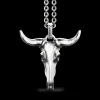 Collana Zancan in argento con pendente a bufalo.