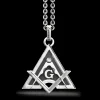 Collana Zancan in argento con pendente massonico.