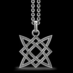Collana Zancan in argento con pendente celtico.