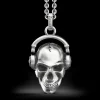 Collana Zancan in argento con teschio.