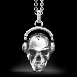 Collana Zancan in argento con teschio.