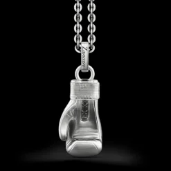 Collana Zancan in argento con guantone.