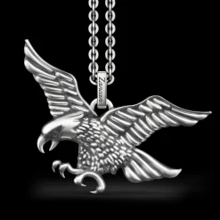 Collana Zancan in argento con aquila.