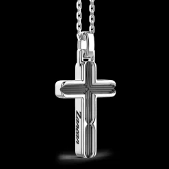Collana Zancan in argento con pendente a croce.