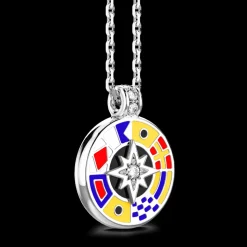 Collana Zancan in argento con pendente e dettagli smaltati.