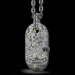 Collana Zancan in argento brunito con sirena.