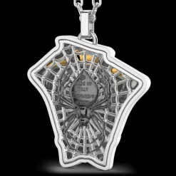 Collana Zancan in argento con pendente a carte da gioco.