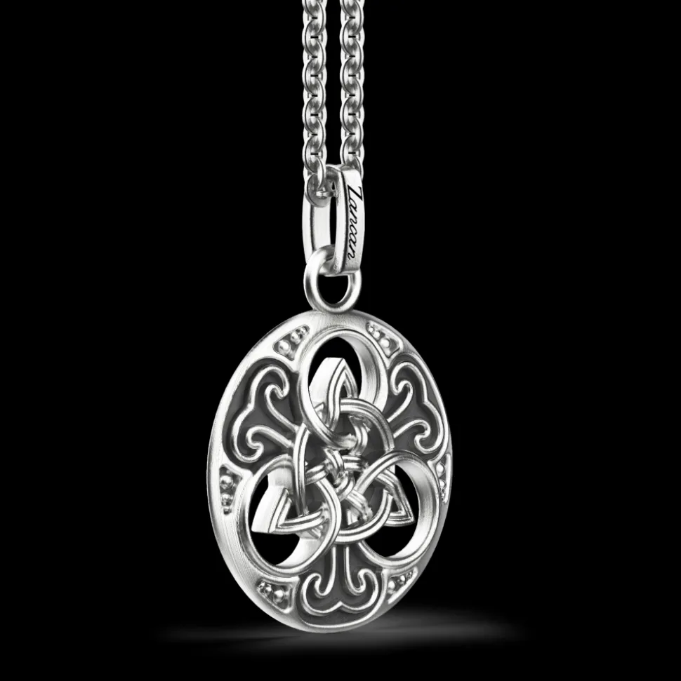 Collana Zancan in argento con pendente celtico.