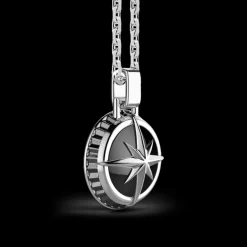 Collana Zancan in argento con pendente a rosa dei venti.