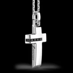 Collana Zancan in argento con pendente a croce.