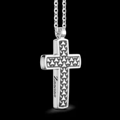Collana Zancan in argento con pendente a croce.
