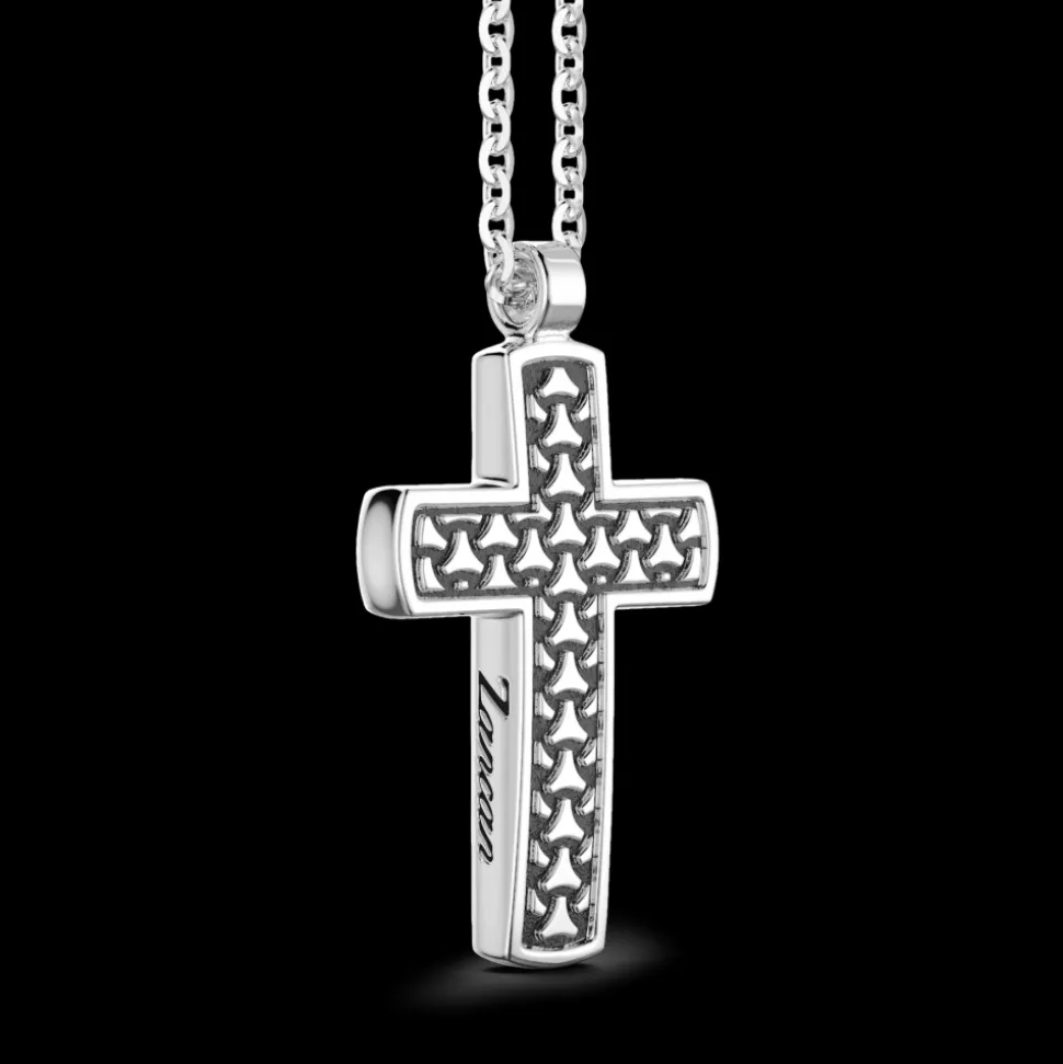 Collana Zancan in argento con pendente a croce.