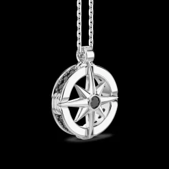 Collana Zancan in argento con pendete a rosa dei venti.