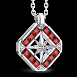 Collana Zancan in argento con pietre naturali