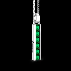 Collana Zancan in argento con pendente a stick.
